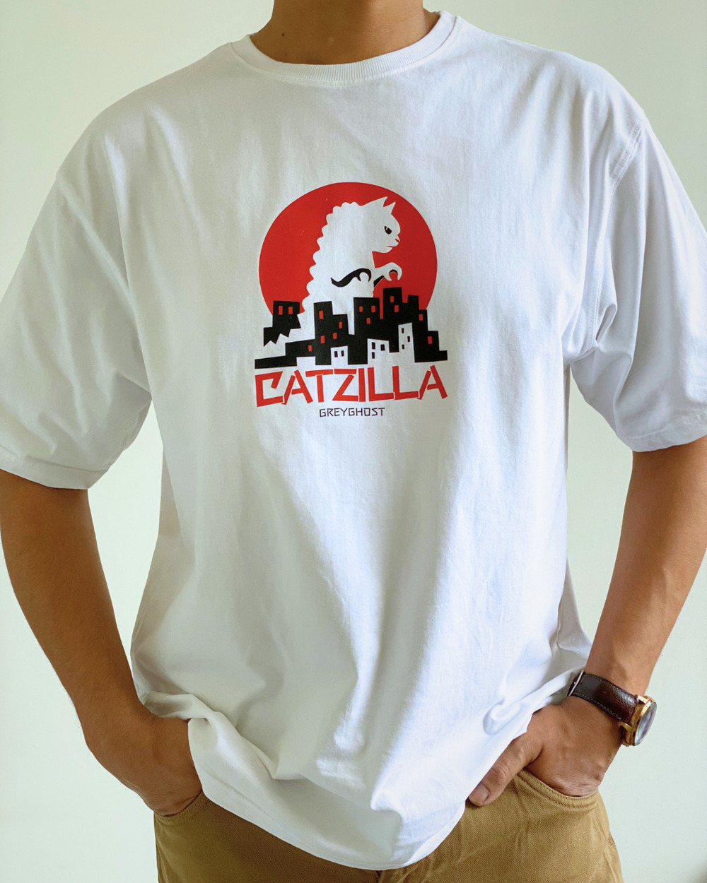 CATZILLA White Tee